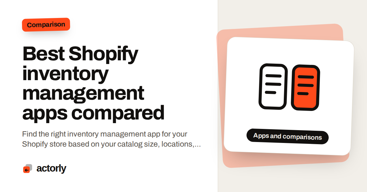 Best Shopify inventory management apps compared