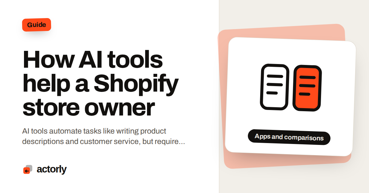 How AI tools help a Shopify store owner