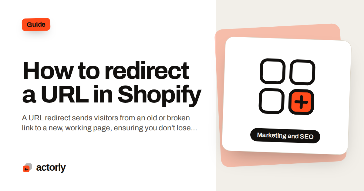 How to redirect a URL in Shopify
