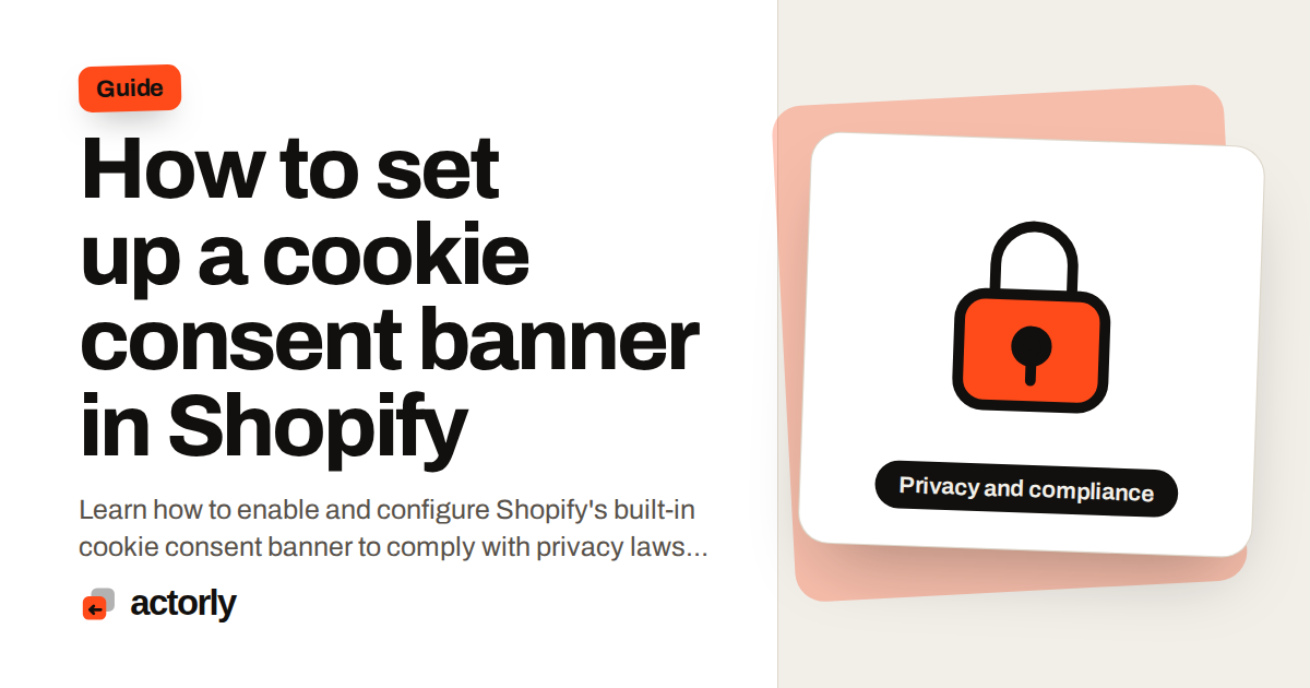 How to set up a cookie consent banner in Shopify