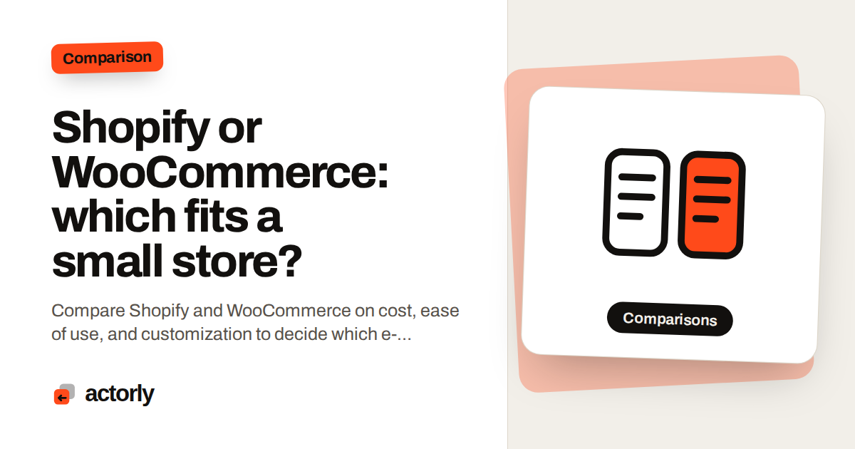 Shopify or WooCommerce: which fits a small store?